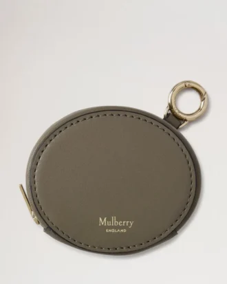 Nyckelring med dragkedja Linen Green Micro Classic Grain