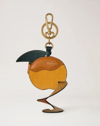 Nyckelring med skalad frukt – orange, flerfärgat blandat material
