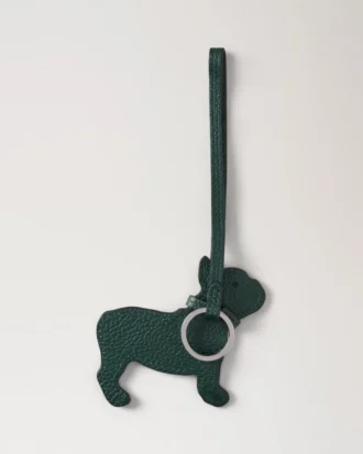 Nyckelring med snodd – Frenchie Dog Mulberry Green Small Classic Grain