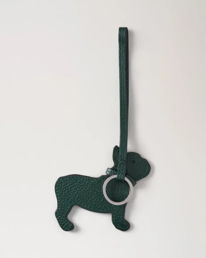 Nyckelring med snodd – Frenchie Dog Mulberry Green Small Classic Grain Nyckelring med snodd – Frenchie Dog Mulberry Green Small Classic Grain