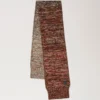 Ombre-scarf i rostfärgat lammull för damer