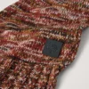 Ombre-scarf i rostfärgat lammull för damer