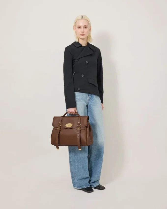 Oversized Alexa Bright Oak Heavy Grain Women