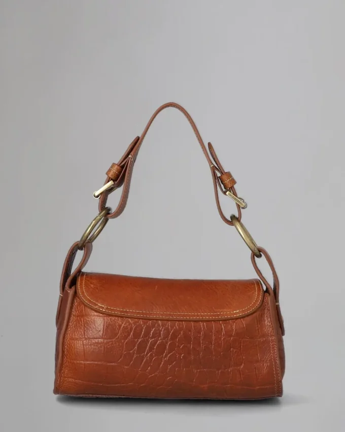 Pasadena Pre-Loved Oak, tryckt vegetabiliskt garvat läder
