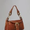 Pasadena Pre-Loved Oak, tryckt vegetabiliskt garvat läder