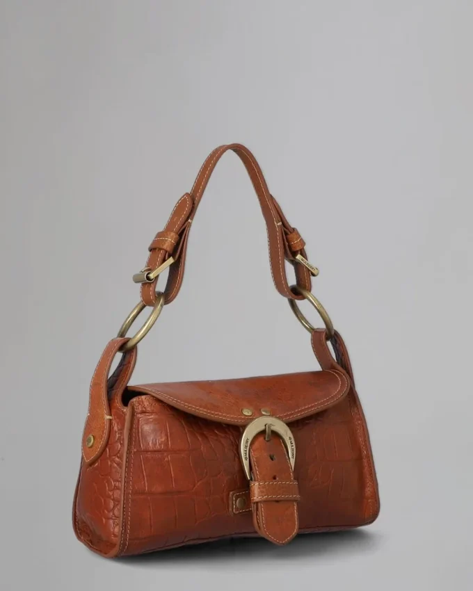 Pasadena Pre-Loved Oak, tryckt vegetabiliskt garvat läder