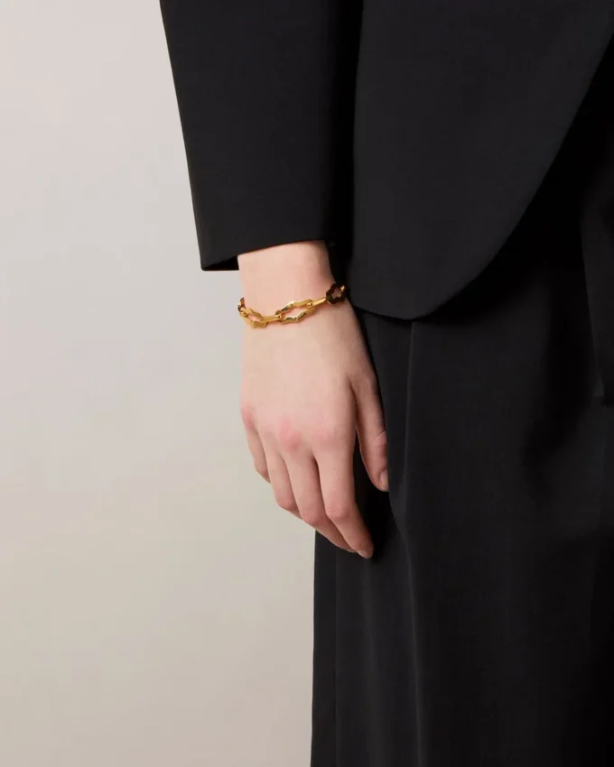 Pimlico kedjearmband i guldpläterad mässing för kvinnor Pimlico kedjearmband i guldpläterad mässing för kvinnor