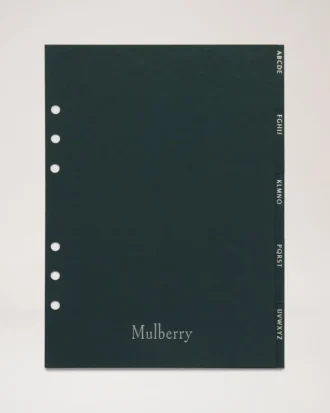 Planeringsbok Kontakter Register Mulberry Green papper Män Planeringsbok Kontakter Register Mulberry Green papper Män