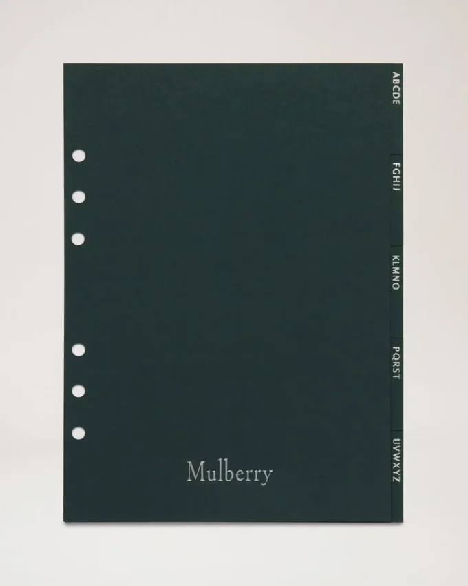 Planeringsbok Kontakter Register Mulberry Green papper Män Planeringsbok Kontakter Register Mulberry Green papper Män