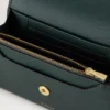 Plånbok med tryckknapp Mulberry Green Small Classic Grain Plånbok med tryckknapp Mulberry Green Small Classic Grain