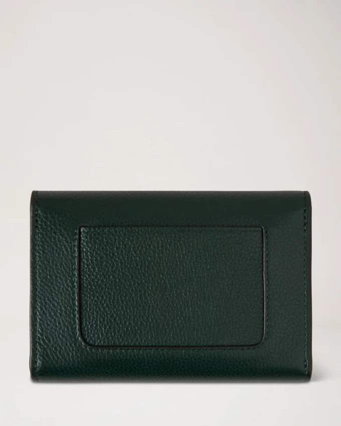 Plånbok med tryckknapp Mulberry Green Small Classic Grain Plånbok med tryckknapp Mulberry Green Small Classic Grain