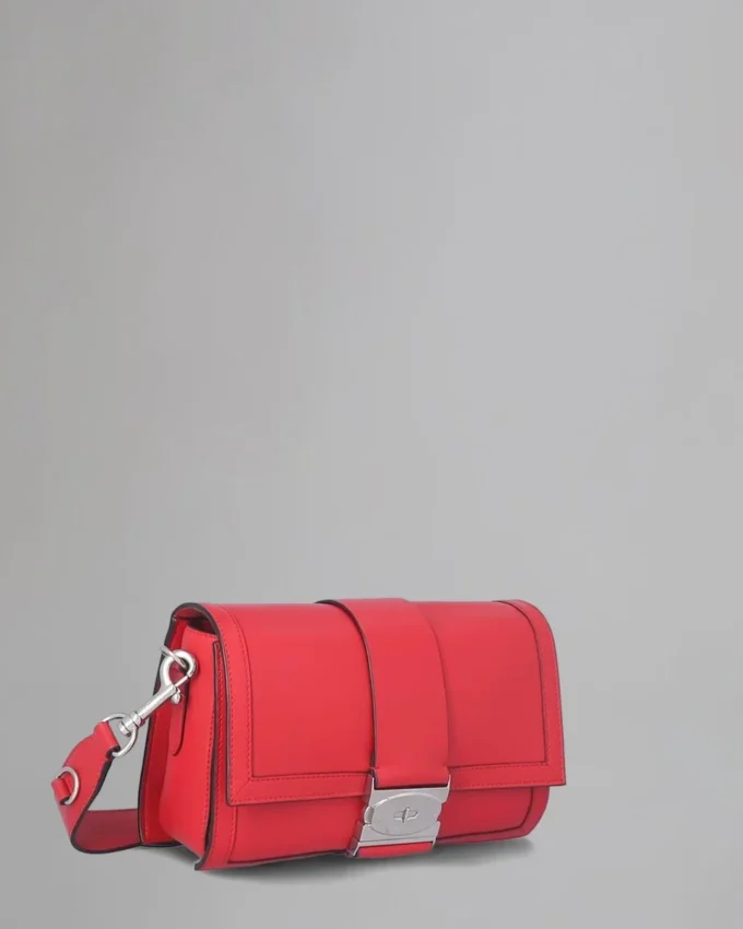 Postman’s Crossbody Begagnad Lancaster Red Pillow Nappa