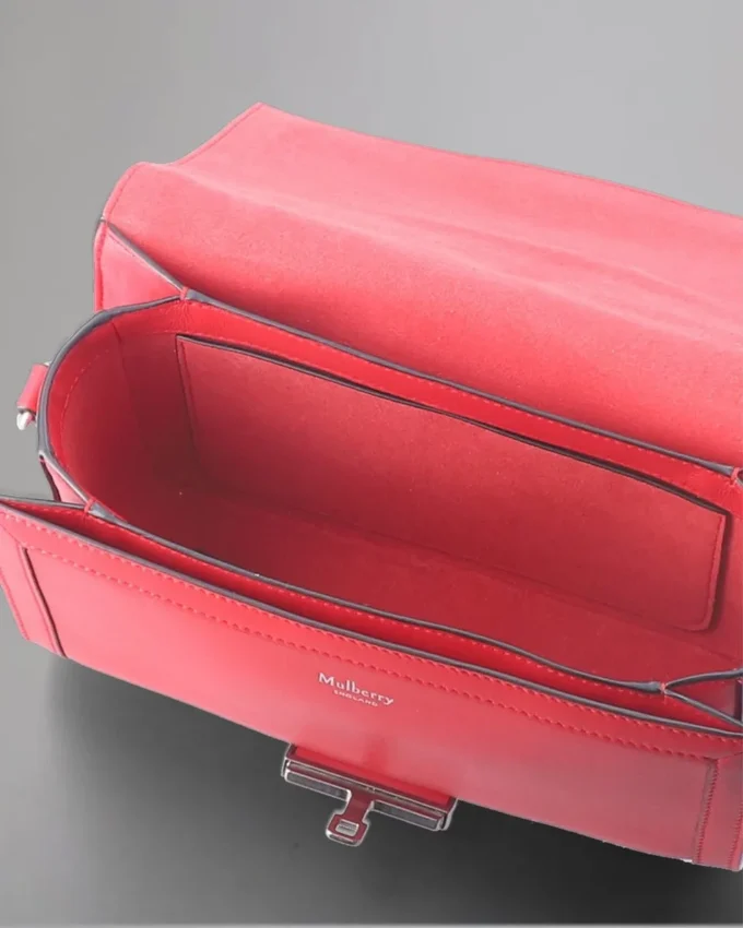 Postman’s Crossbody Begagnad Lancaster Red Pillow Nappa