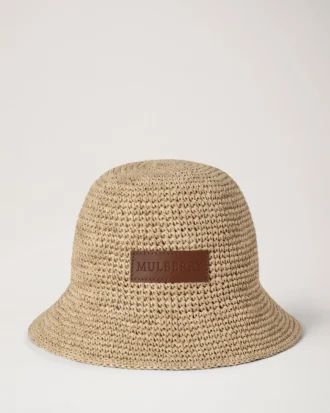 Raffia-buckethat Naturlig 100 % pappersraffia Sommarutbud Raffia-buckethat Naturlig 100 % pappersraffia Sommarutbud