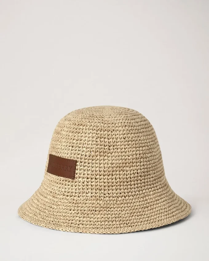 Raffia-buckethat Naturlig 100 % pappersraffia Sommarutbud Raffia-buckethat Naturlig 100 % pappersraffia Sommarutbud