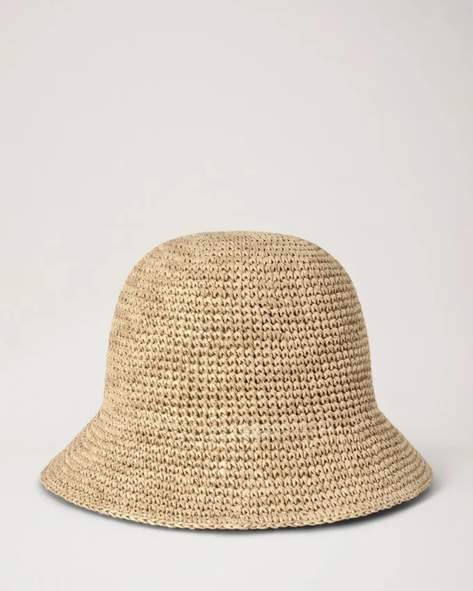 Raffia-buckethat Naturlig 100 % pappersraffia Sommarutbud Raffia-buckethat Naturlig 100 % pappersraffia Sommarutbud