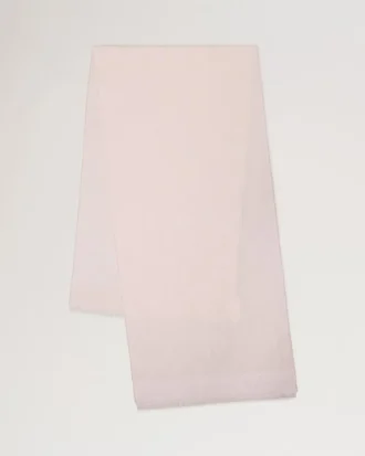 Rektangulär scarf med Mulberry-träd i blommande rosa bomulls- och sidenblandning Rektangulär scarf med Mulberry-träd i blommande rosa bomulls- och sidenblandning