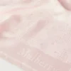 Rektangulär scarf med Mulberry-träd i blommande rosa bomulls- och sidenblandning Rektangulär scarf med Mulberry-träd i blommande rosa bomulls- och sidenblandning