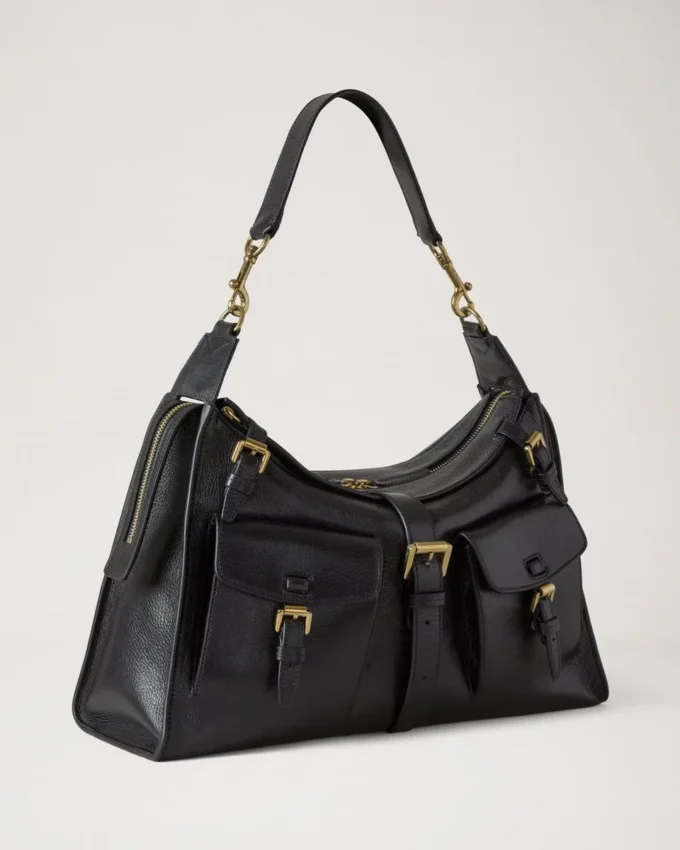 Roxanne axelväska i svart högblankt läder Mulberry Roxanne axelväska i svart högblankt läder Mulberry