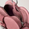 Roxanne Mini Heart Bag Pink Scrumpy Suede Roxanne Roxanne Mini Heart Bag Pink Scrumpy Suede Roxanne