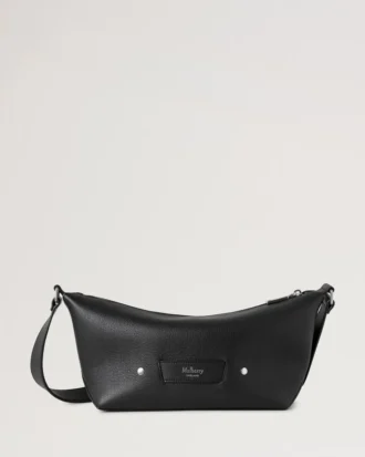 Rye Small Messenger Svart Mjukt kalvskinn Herr
