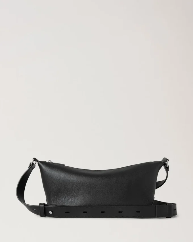 Rye Small Messenger Svart Mjukt kalvskinn Herr