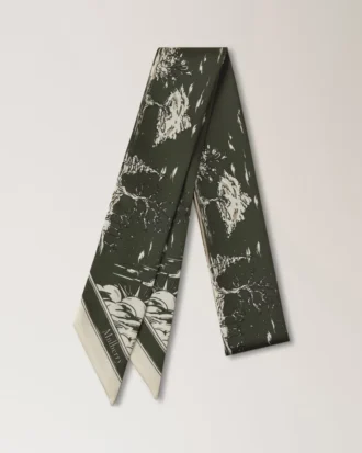 Smal halsduk – British Park Juniper Green Återvunnen polyester