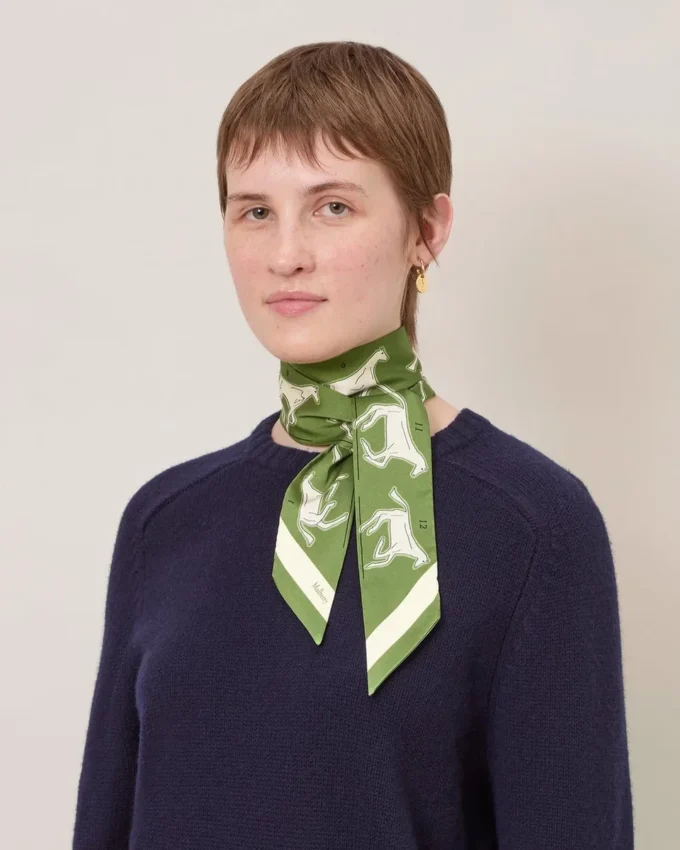 Smal scarf – Chalk Horse Fern återvunnen polyester Smal scarf – Chalk Horse Fern återvunnen polyester