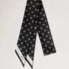 Smal scarf – Mulberry Tree Black Återvunnen polyester