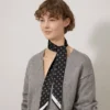Smal scarf – Mulberry Tree Black Återvunnen polyester