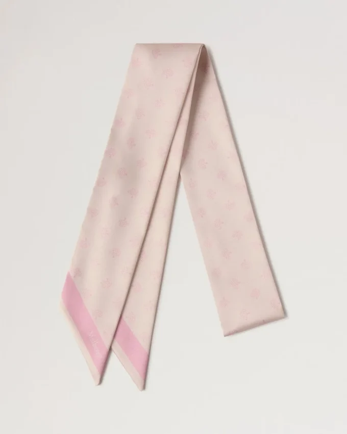 Smal scarf – Mulberry Tree Blossom Pink återvunnen polyester Smal scarf – Mulberry Tree Blossom Pink återvunnen polyester