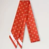 Smal scarf – Mulberry Tree Coral Orange återvunnen polyester Smal scarf – Mulberry Tree Coral Orange återvunnen polyester