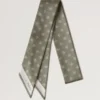 Smal scarf – Mulberry Tree Linen Green återvunnen polyester Smal scarf – Mulberry Tree Linen Green återvunnen polyester