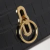 Small Amberley Satchel Top Handle Black Shiny Small Croc Small Amberley Satchel Top Handle Black Shiny Small Croc
