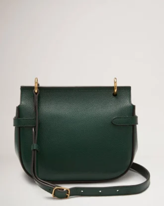 Small Amberley-skolväska i Mulberry Green, Small Classic Grain