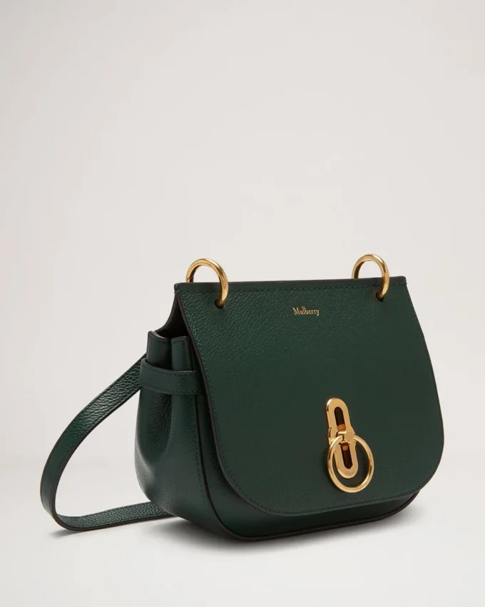 Small Amberley-skolväska i Mulberry Green, Small Classic Grain Small Amberley-skolväska i Mulberry Green, Small Classic Grain