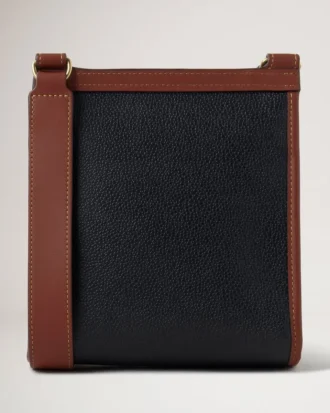Small Antony Svart & Cognac Bioveg Scotchgrain & Flat Calf