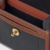 Small Antony Svart & Cognac Bioveg Scotchgrain & Flat Calf Small Antony Svart & Cognac Bioveg Scotchgrain & Flat Calf