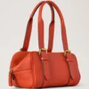 Small Boston Coral & Orange Heavy Grain – The Occasionwear Edit Small Boston Coral & Orange Heavy Grain – The Occasionwear Edit