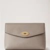 Small Darley-kosmetisk väska i kashmir, taupe, liten, klassisk struktur Small Darley-kosmetisk väska i kashmir, taupe, liten, klassisk struktur