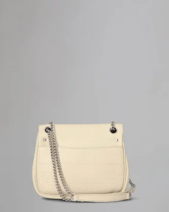 Small Darley Shoulder Bag Begagnad Chalk Soft Croc