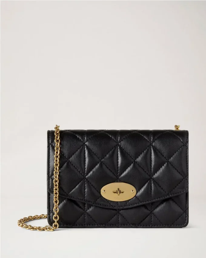 Small Darley Svart Quiltad Nappa Dam Small Darley Svart Quiltad Nappa Dam