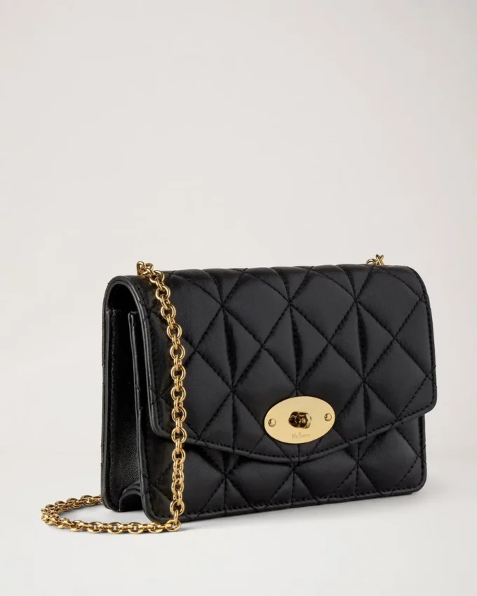 Small Darley Svart Quiltad Nappa Dam Small Darley Svart Quiltad Nappa Dam