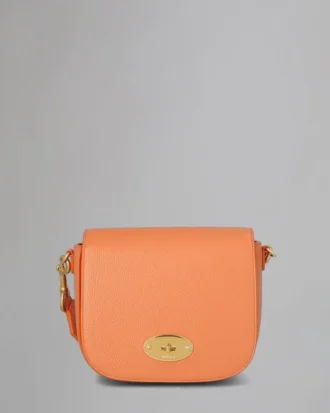 Small Darley-väska Pre-Loved Apricot Small Classic Grain