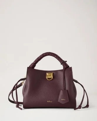Small Iris Black Cherry Heavy Grain Women