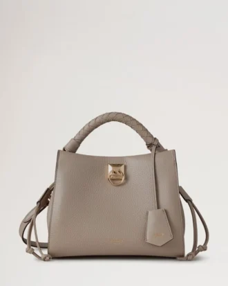 Small Iris Cashmere Taupe Heavy Grain Women