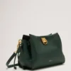 Small Iris Mulberry Green & Chalk Heavy Grain & Silky Calf