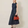 Small Roxanne Coral Orange Small Classic Grain the Occasionwear Edit Small Roxanne Coral Orange Small Classic Grain the Occasionwear Edit