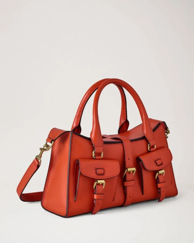 Small Roxanne Coral Orange Small Classic Grain the Occasionwear Edit Small Roxanne Coral Orange Small Classic Grain the Occasionwear Edit
