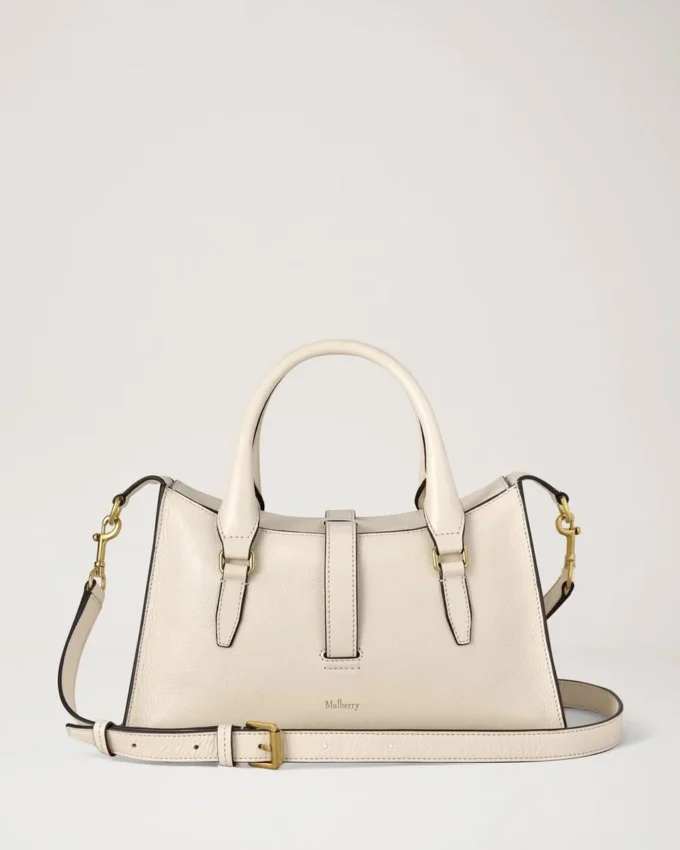Small Roxanne Eggshell High Shine Leather Women Small Roxanne Eggshell High Shine Leather Women